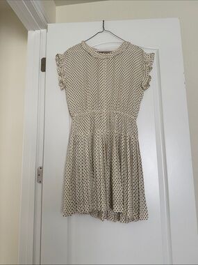 Alexa Chung for Madewell polka dot dress featuring flutter sleeves Size 6
